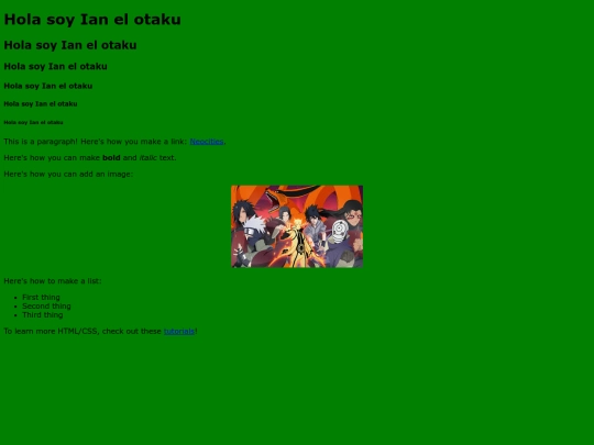 index screenshot