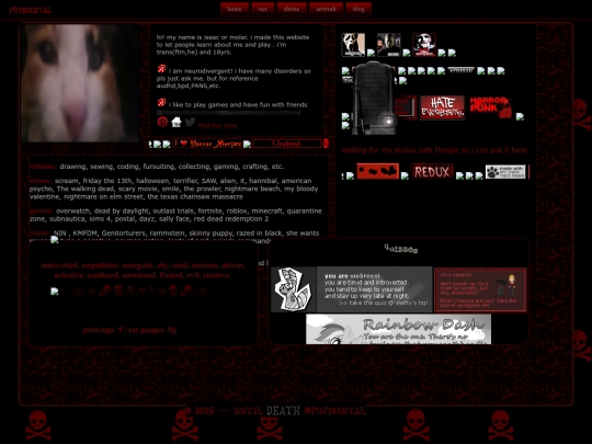 about-me screenshot