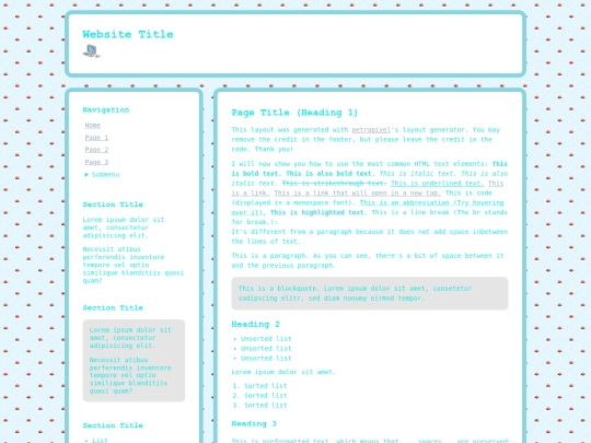 index screenshot