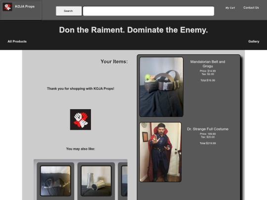 mycart screenshot