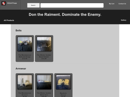 products screenshot