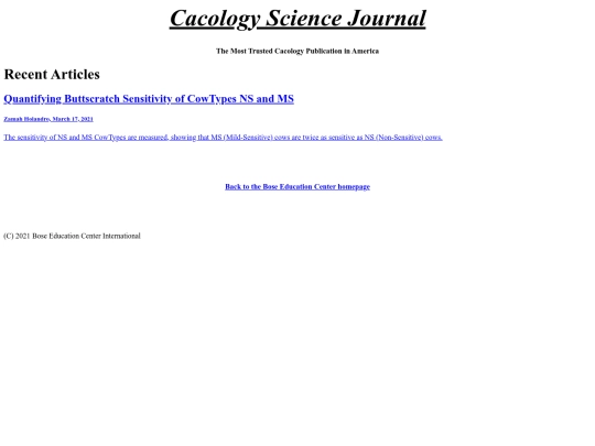 cowjournal screenshot