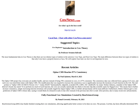 cownews screenshot