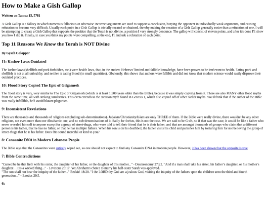 galloptutorial screenshot