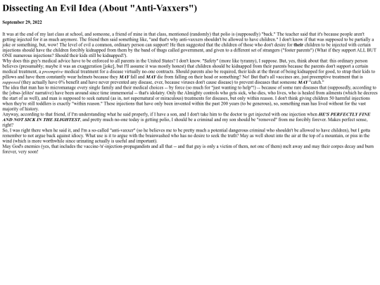 vax screenshot