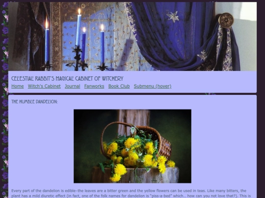 witchy/dandelion screenshot