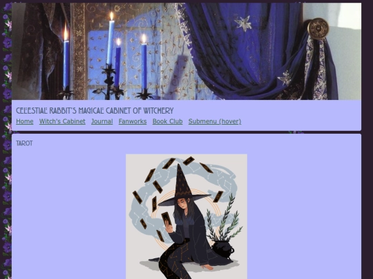 witchy/tarot screenshot