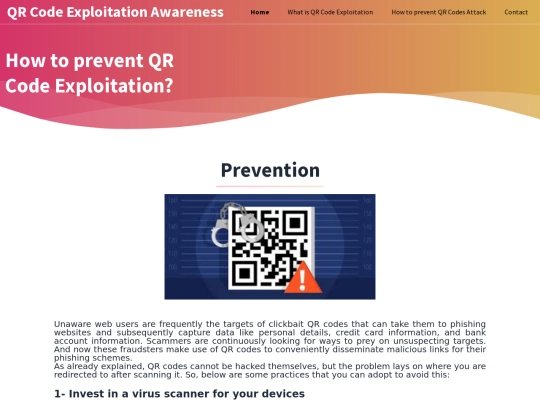 prevention screenshot