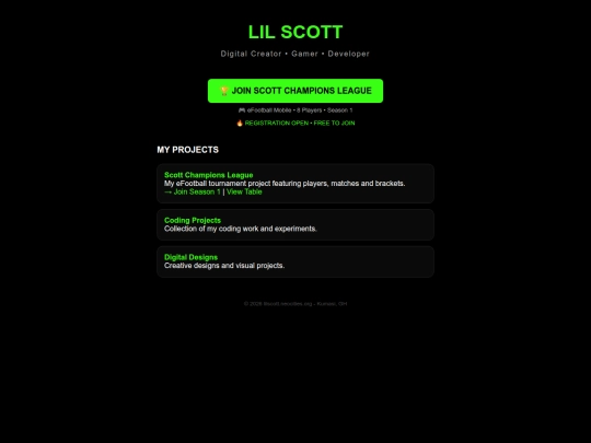 index screenshot