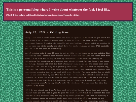 blog screenshot