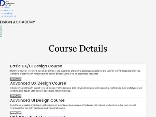 loin/design academy screenshot