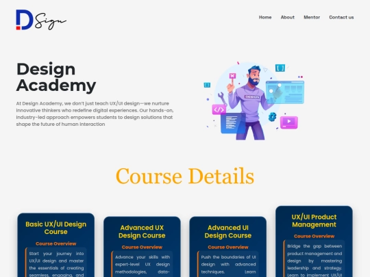 uiux t2/design academy screenshot