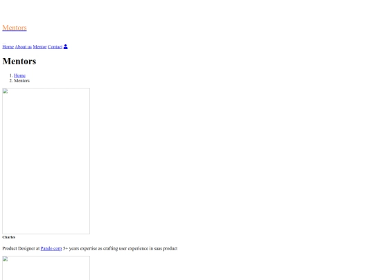 uiux t2/design academy/mentor screenshot