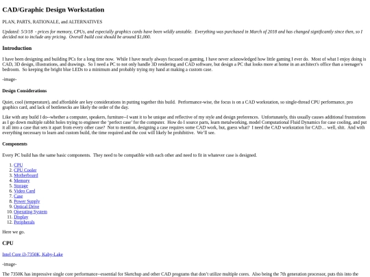 projects/CAD_Graphic Design Workstation screenshot
