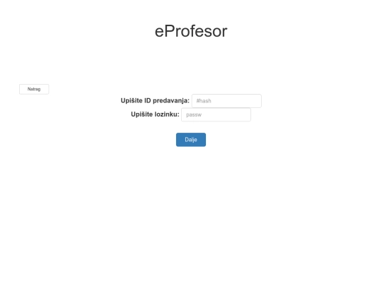prijavapred screenshot