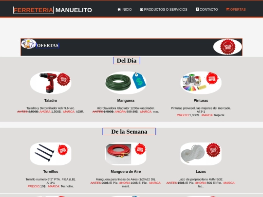 html/ofertas screenshot