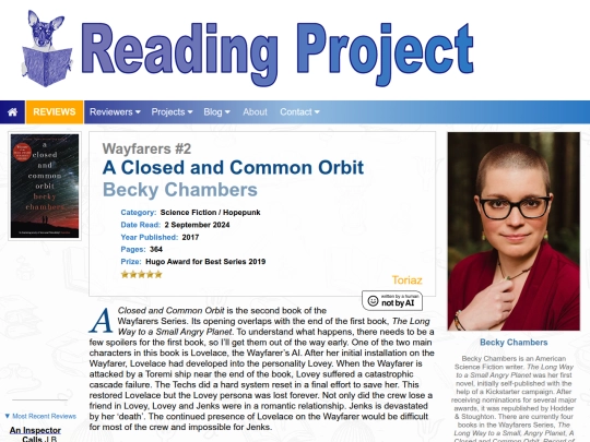 BookReviews/AClosedAndCommonOrbit_BeckyChambers screenshot