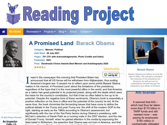 BookReviews/APromisedLand_BarackObama screenshot