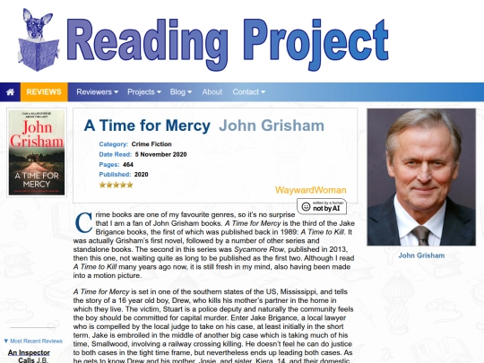 BookReviews/ATimeForMercy_JohnGrisham screenshot