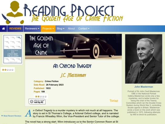 BookReviews/AnOxfordTragedy_JCMasterman screenshot