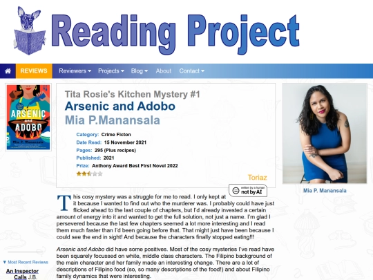 BookReviews/ArsenicAndAdobo_MiaPManansala screenshot