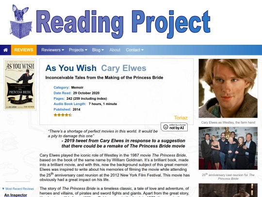BookReviews/AsYouWish_CaryElwes screenshot