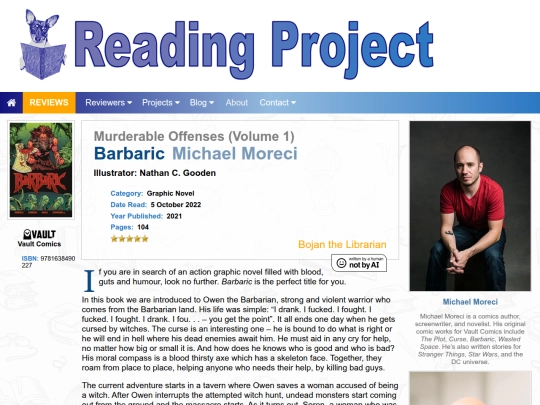 BookReviews/Barbaric-MurderableOffenses_MichaelMoreci_NathanCGooden screenshot