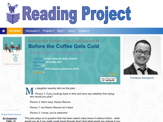 BookReviews/BeforeTheCoffeeGetsCold_ToshikazuKawaguchi screenshot