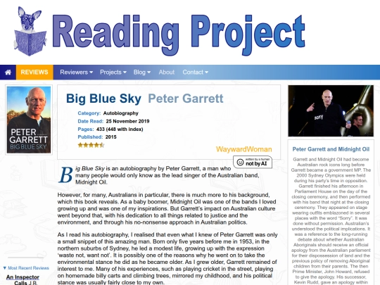 BookReviews/BigBlueSky_PeterGarrett screenshot