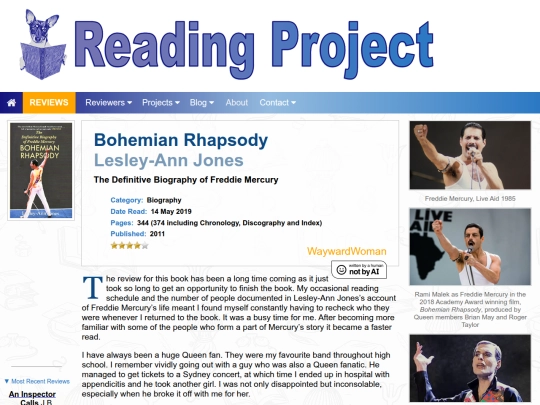 BookReviews/BohemianRhapsody_Lesley-AnnJones screenshot