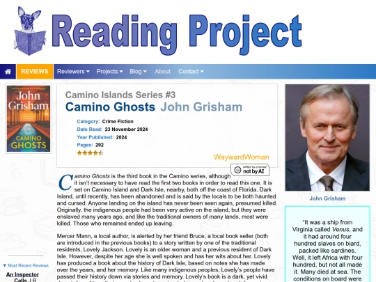 BookReviews/CaminoGhosts_JohnGrisham screenshot
