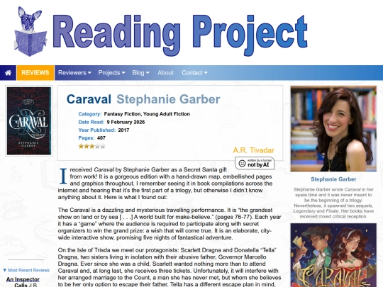 BookReviews/Caraval_StephanieGarber screenshot