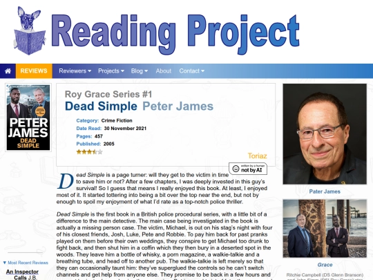BookReviews/DeadSimple_PeterJames screenshot