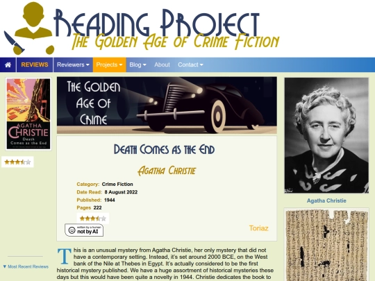 BookReviews/DeathComesAsTheEnd_AgathaChristie screenshot