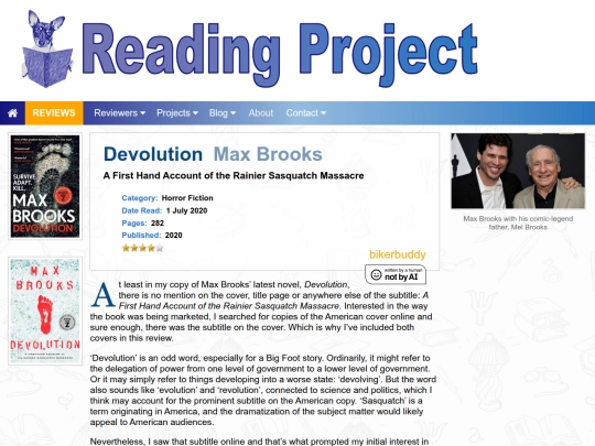 BookReviews/Devolution_MaxBrooks screenshot