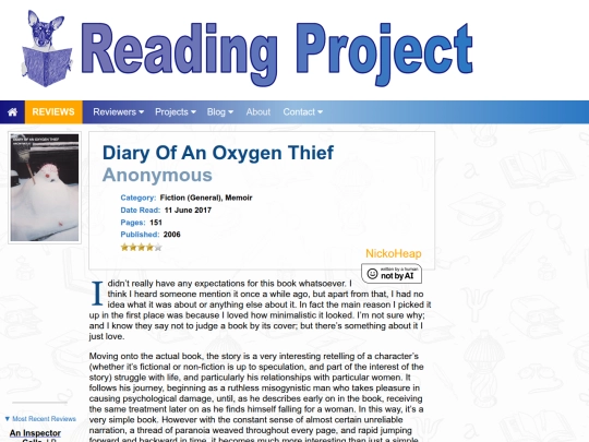 BookReviews/DiaryOfAnOxygenThief_Anonymous screenshot