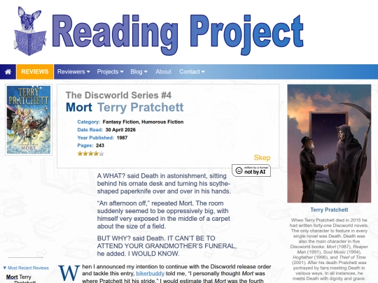 BookReviews/Discworld/Mort_TerryPratchett screenshot