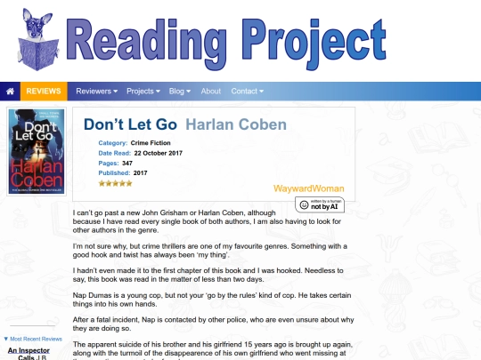 BookReviews/DontLetGo_HarlanCoben screenshot