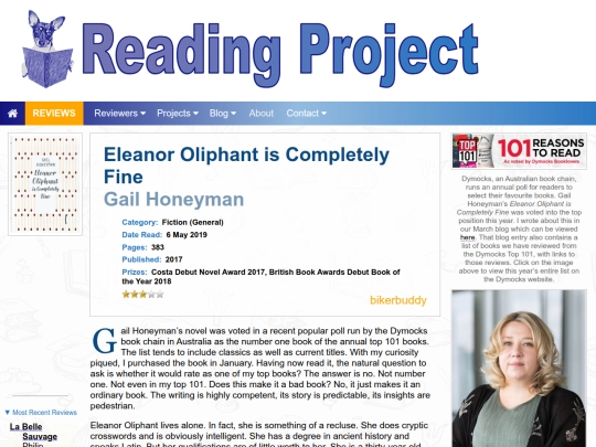 BookReviews/EleanorOliphantIsCompletelyFine_GailHoneyman screenshot