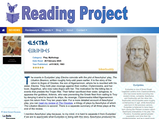 BookReviews/Electra_Euripides screenshot