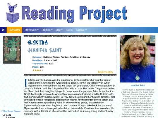 BookReviews/Elektra_JenniferSaint screenshot