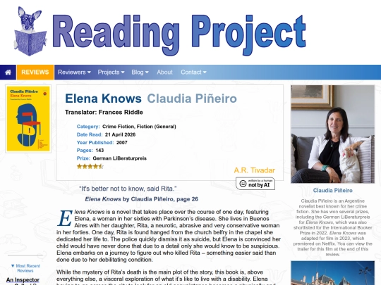 BookReviews/ElenaKnows_Pineiro screenshot