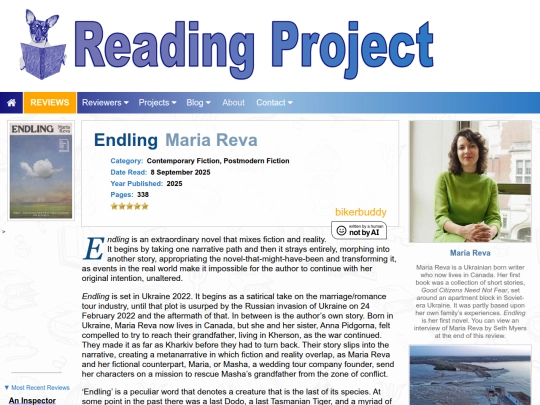 BookReviews/Endling_MariaReva screenshot