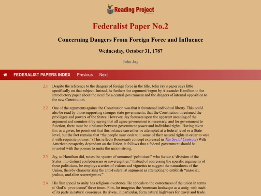 BookReviews/FederalistPapers/Fed02 screenshot
