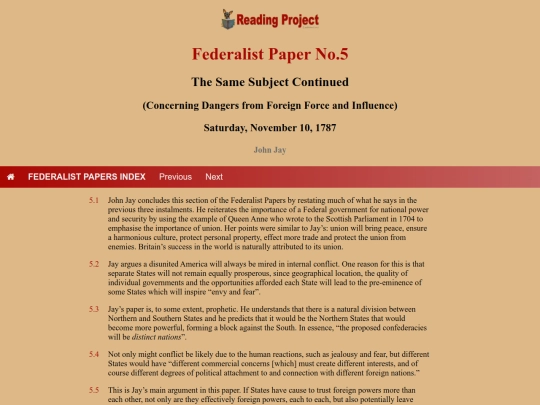 BookReviews/FederalistPapers/Fed05 screenshot