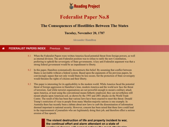 BookReviews/FederalistPapers/Fed08 screenshot