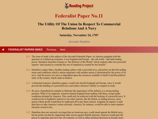 BookReviews/FederalistPapers/Fed11 screenshot