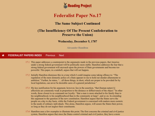 BookReviews/FederalistPapers/Fed17 screenshot