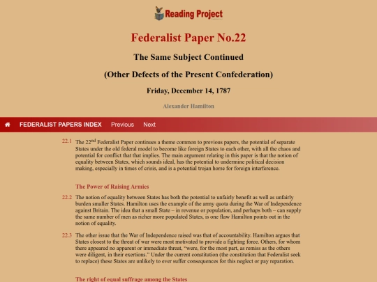 BookReviews/FederalistPapers/Fed22 screenshot