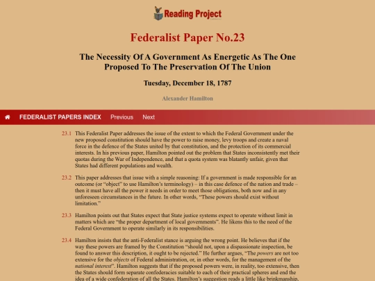 BookReviews/FederalistPapers/Fed23 screenshot
